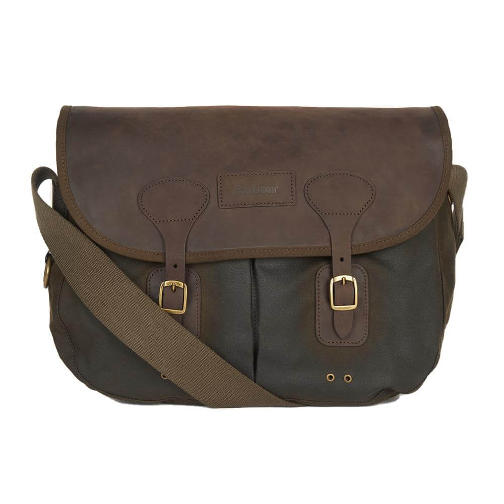 Barbour Waxed Leather Tarras Bag